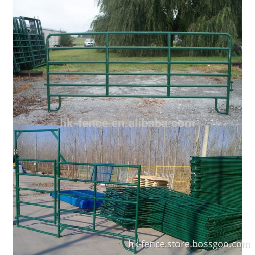 Heavy duty used corral panel for horse,strong steel pipe livestock fence for cattle,pipe livestock metal corral panel for horse